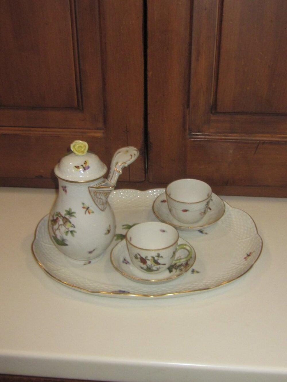 Herend Tea Set Hungarian Porcelain Handpainted